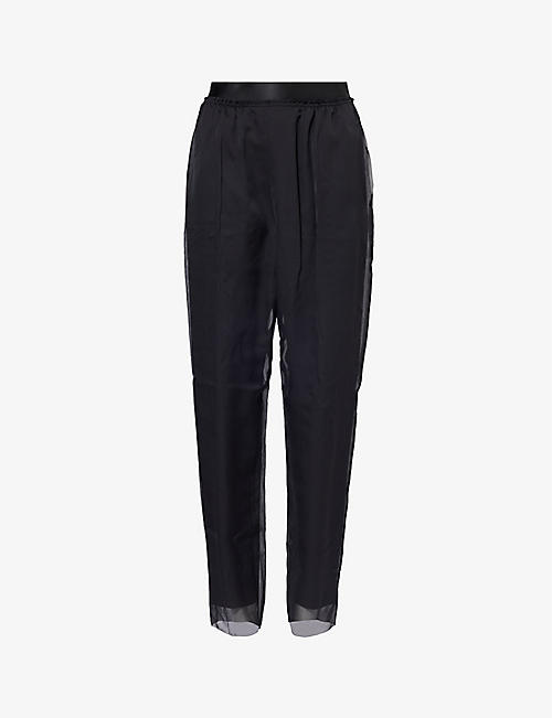 UNDERCOVER: Wide-leg high-rise woven trousers