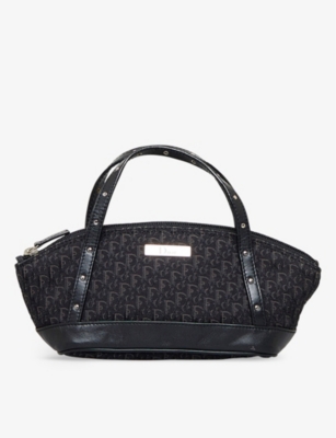 RESELFRIDGES: Dior Diorissimo Mini canvas top-handle bag