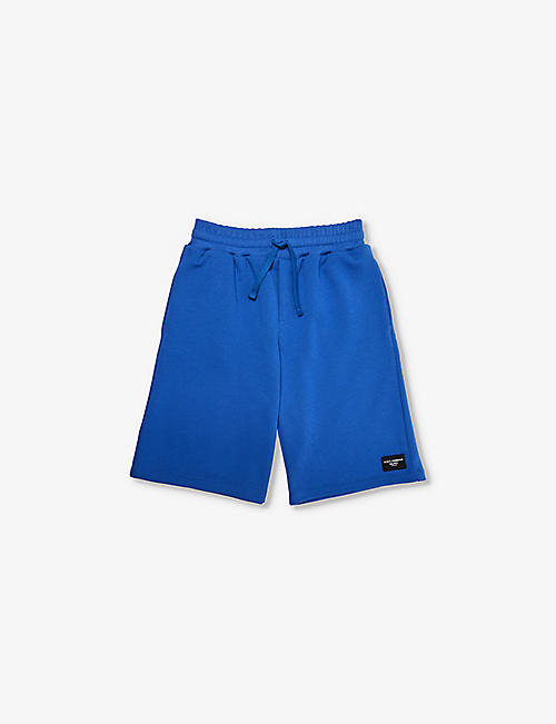 DOLCE & GABBANA: Brand-patch cotton-jersey Bermuda shorts 8-12+ years