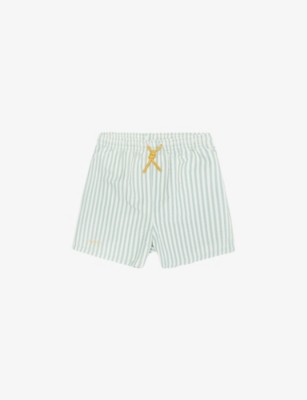 LIEWOOD: Duke stripe-print stretch-recycled-polyester blend swim shorts 18 months-5 years
