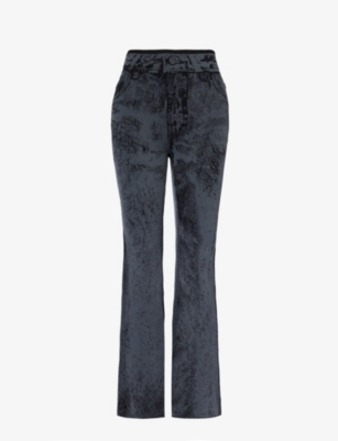 PH5: Hazel straight-leg high-rise recycled viscose-blend knitted trousers