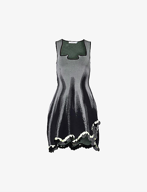 PH5: Alyssa sequin-embellished recycled viscose and rayon-blend knitted mini dress
