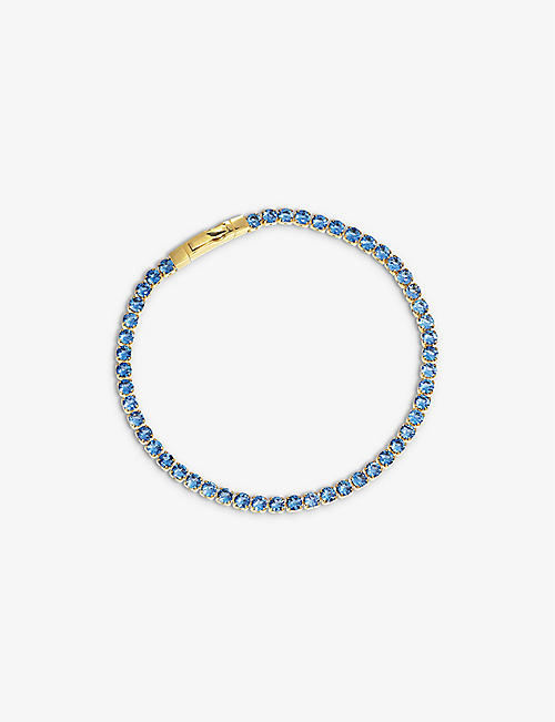 SIF JAKOBS: Ellera 18ct gold-plated sterling-silver and zirconia bracelet