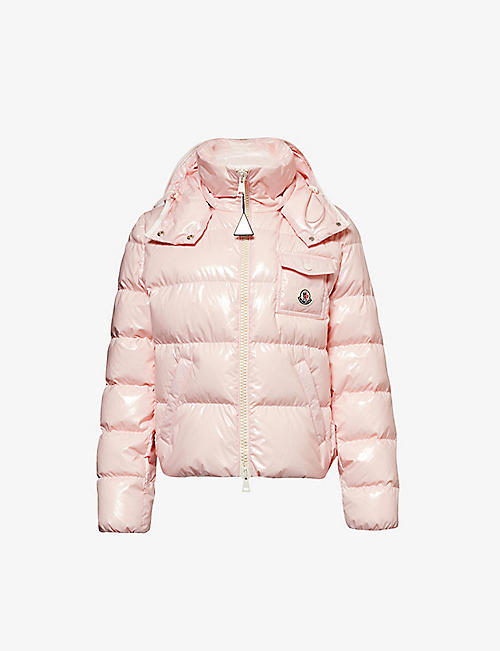 MONCLER: Andro brand-patch shell-down jacket