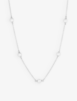 SIF JAKOBS: Padua Cinque sterling-silver and freshwater pearl necklace