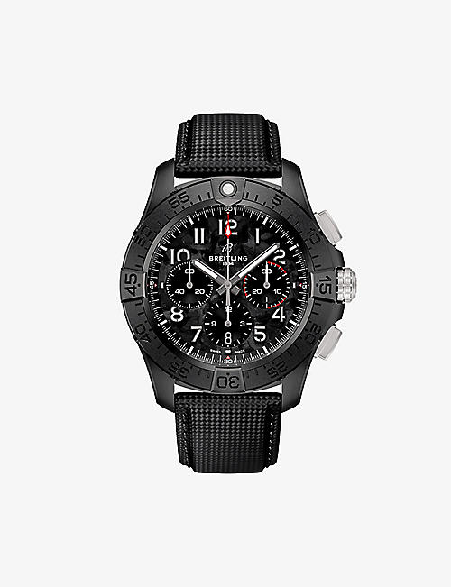 BREITLING: SB0147101B1X1 Avenger B01 Chronograph 44 Night Mission stainless-steel automatic watch