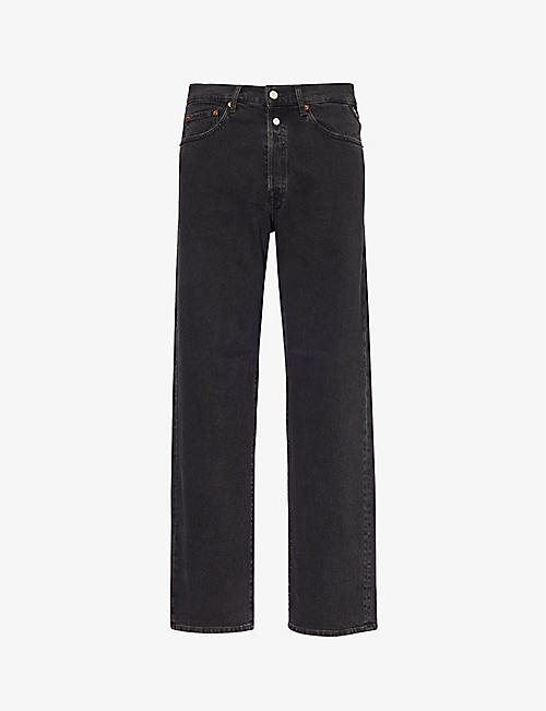 REPLAY: Red Cast 9zero1 straight-leg stretch-denim jeans