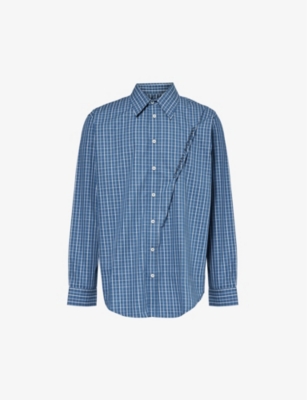 Y/PROJECT: Evergreen checked organic-cotton shirt
