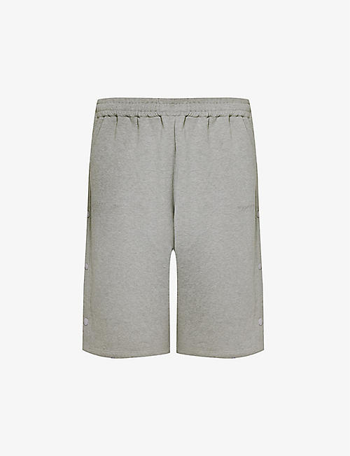 Y/PROJECT: Snap Off layered relaxed-fit cotton-jersey shorts