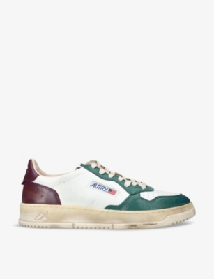 AUTRY: Medalist Vintage leather low-top trainers