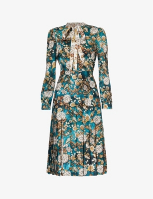 MARY KATRANTZOU: Airmail floral-print woven midi dress