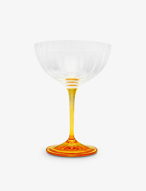 ANNA + NINA: Amber champagne glass 15.5cm