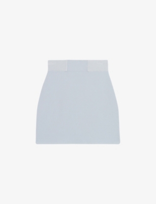CLAUDIE PIERLOT: Ribbed-waistband knitted mini skirt