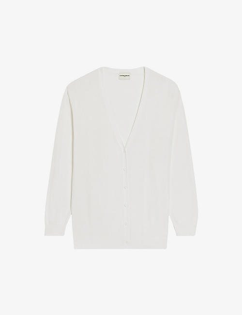 CLAUDIE PIERLOT: Meggy V-neck knitted cardigan