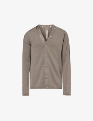 RICK OWENS: Peter relaxed-fit wool-knit cardigan