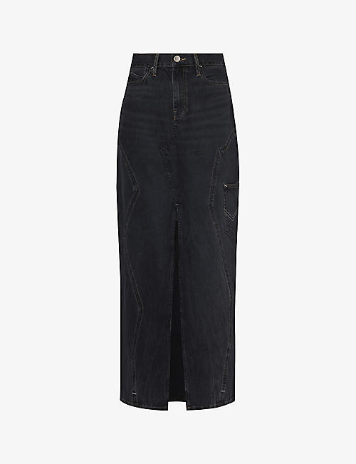 DALA: Alley split-hem organic-cotton maxi skirt