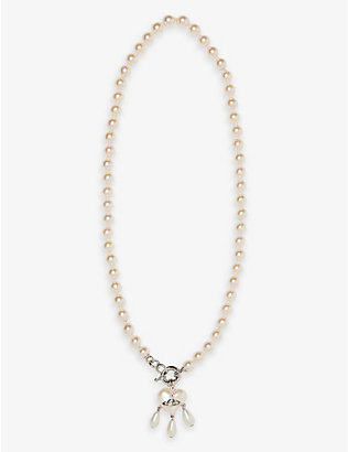 VIVIENNE WESTWOOD JEWELLERY: Sheryl faux-pearl and brass necklace
