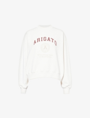 AXEL ARIGATO: University logo-pattern cotton-jersey sweatshirt
