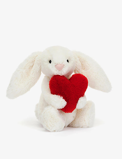 JELLYCAT: Bash Red Heart Bunny soft toy 18cm