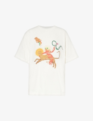 ALEMAIS: Meagan cheetah-print organic cotton-jersey T-shirt