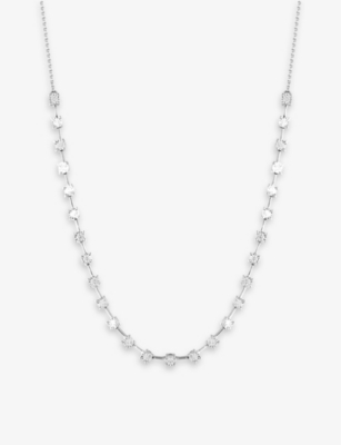 THE ALKEMISTRY: Dana Rebecca Ava Bea 14ct white-gold and 0.48ct diamond tennis necklace