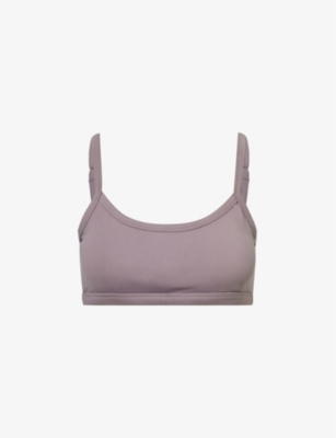 ADANOLA: Ultimate scoop-neck stretch-recycled polyamide sport bra