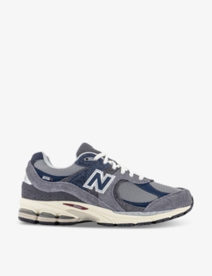 NEW BALANCE: 2002 branded suede and mesh low-top trainers
