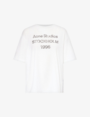 ACNE STUDIOS: Exford 1966 logo-pattern cotton-jersey T-shirt
