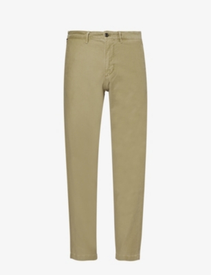 TOMMY HILFIGER: Harlem brand-embroidered regular-fit stretch-cotton trousers