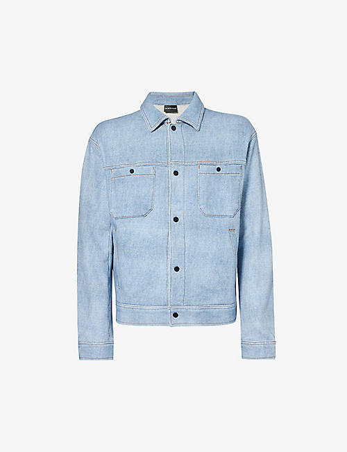 EMPORIO ARMANI: Patch-pocket cotton-jersey jacket