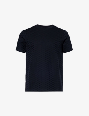 EMPORIO ARMANI: Logo-monogram cotton-jersey T-shirt