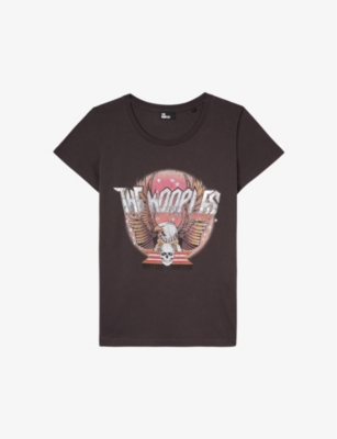 THE KOOPLES: Graphic-print short-sleeve cotton-blend T-shirt
