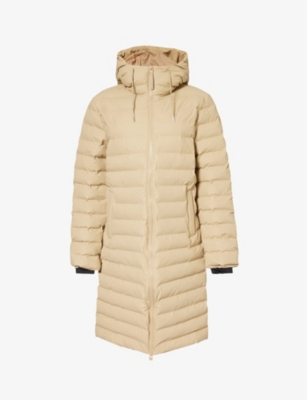 RAINS: Funnel-neck quilted shell jacket