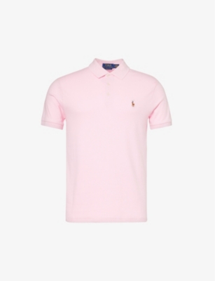 POLO RALPH LAUREN: Brand-embroidered short-sleeve cotton-jersey polo shirt