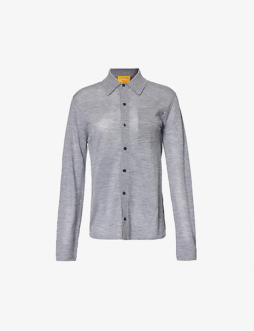GUEST IN RESIDENCE: Showtime patch-pocket cashmere-knit shirt