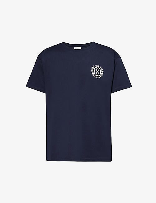 BALLY: Branded-print short-sleeved organic cotton-jersey T-shirt