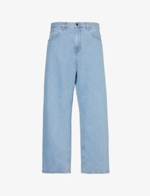 CARHARTT WIP: Brandon logo-patch wide-leg jeans