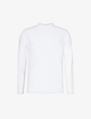 ARNE: Brand-embroidered long-sleeved cotton-jersey T-shirt