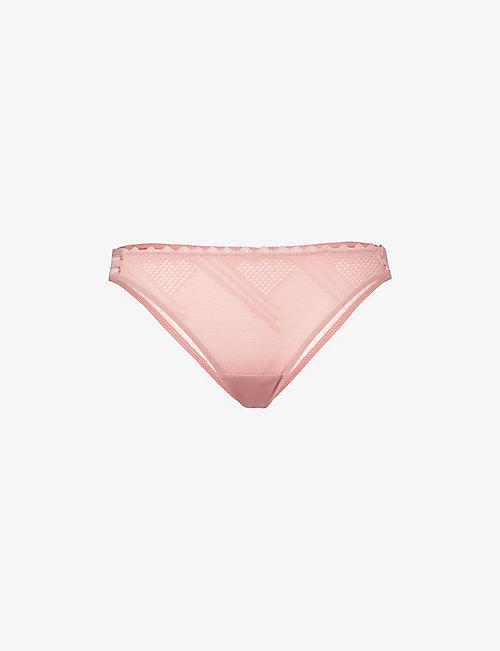 PASSIONATA: Rodeo mid-rise stretch-lace tanga briefs