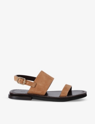 DRIES VAN NOTEN: Open-toe leather sandals