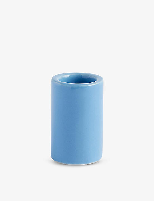HAY: Cylindrical stoneware toothbrush holder