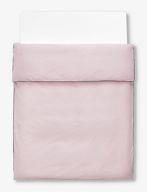 HAY: Outline contrast-trim organic-cotton duvet cover 220cm x 225cm