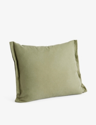 HAY: Plica folded-edge cotton and linen-blend cushion 60cm x 55cm