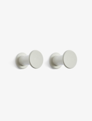 HAY: Bolt round powder coated-steel wall hooks pack of two