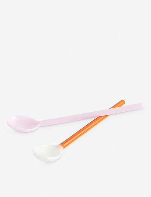 HAY: Tinted glass spoons set of two