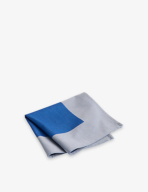 HAY: Ram colour-block organic-cotton napkin 40cm x 40cm