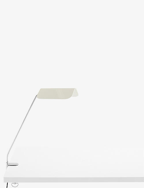 HAY: Apex folded-shade steel clip lamp 27.4cm