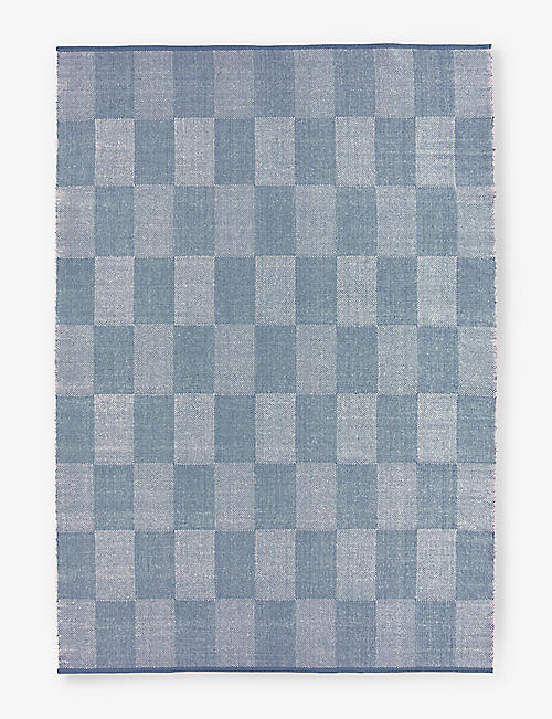 HAY: Check-pattern wool rug 170cm x 240cm