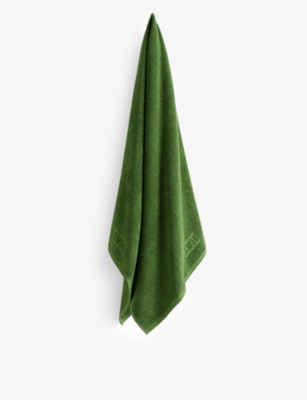 HAY: Mono logo-embossed cotton bath towel