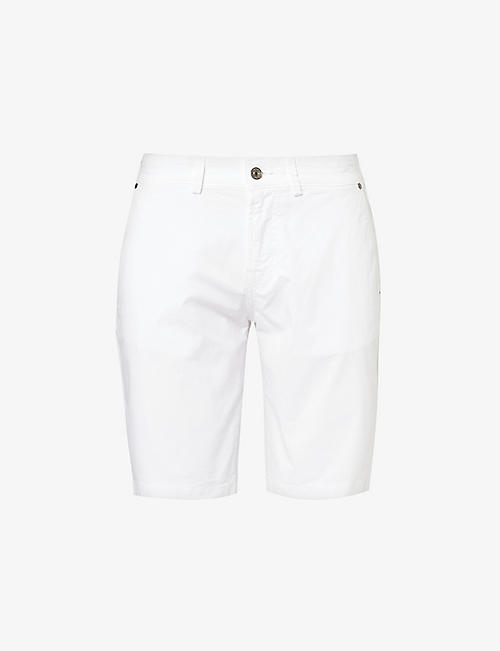 7 FOR ALL MANKIND: Perfect regular-fit stretch-cotton chino shorts